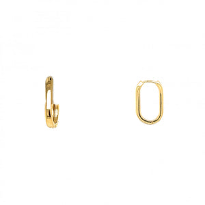 Small Oval Gold Filled Huggie Earrings