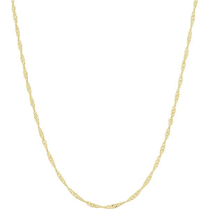 Gold Filled Twisted Chain Necklace