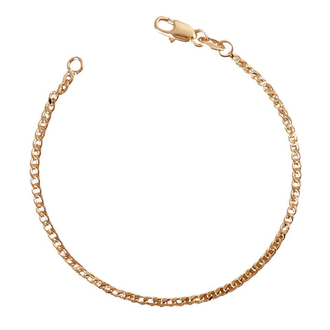 Mini Gold Filled Cuban Chain Bracelet