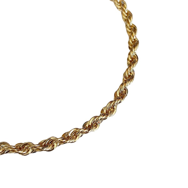 3mm Gold Filled Rope Chain Bracelet