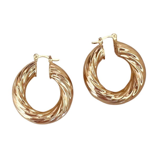 Serena Gold Filled Hoop Earrings