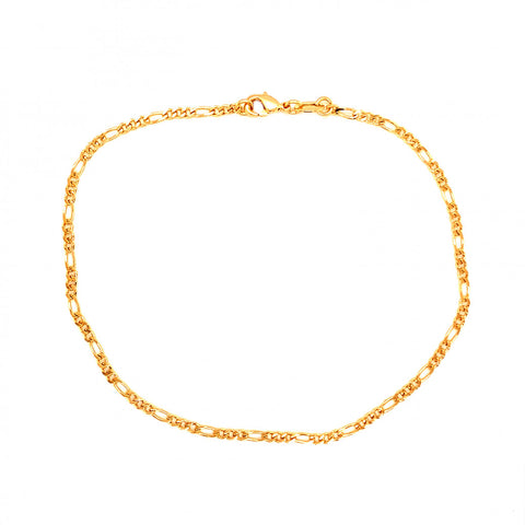 Tiny 2.5mm Gold Filled Figaro Chain Anklet