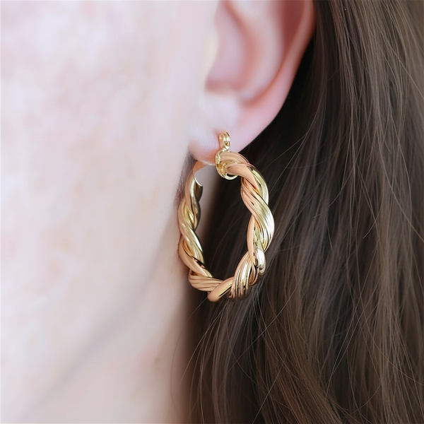 Claire Gold Filled Hoop Earrings (21mm)