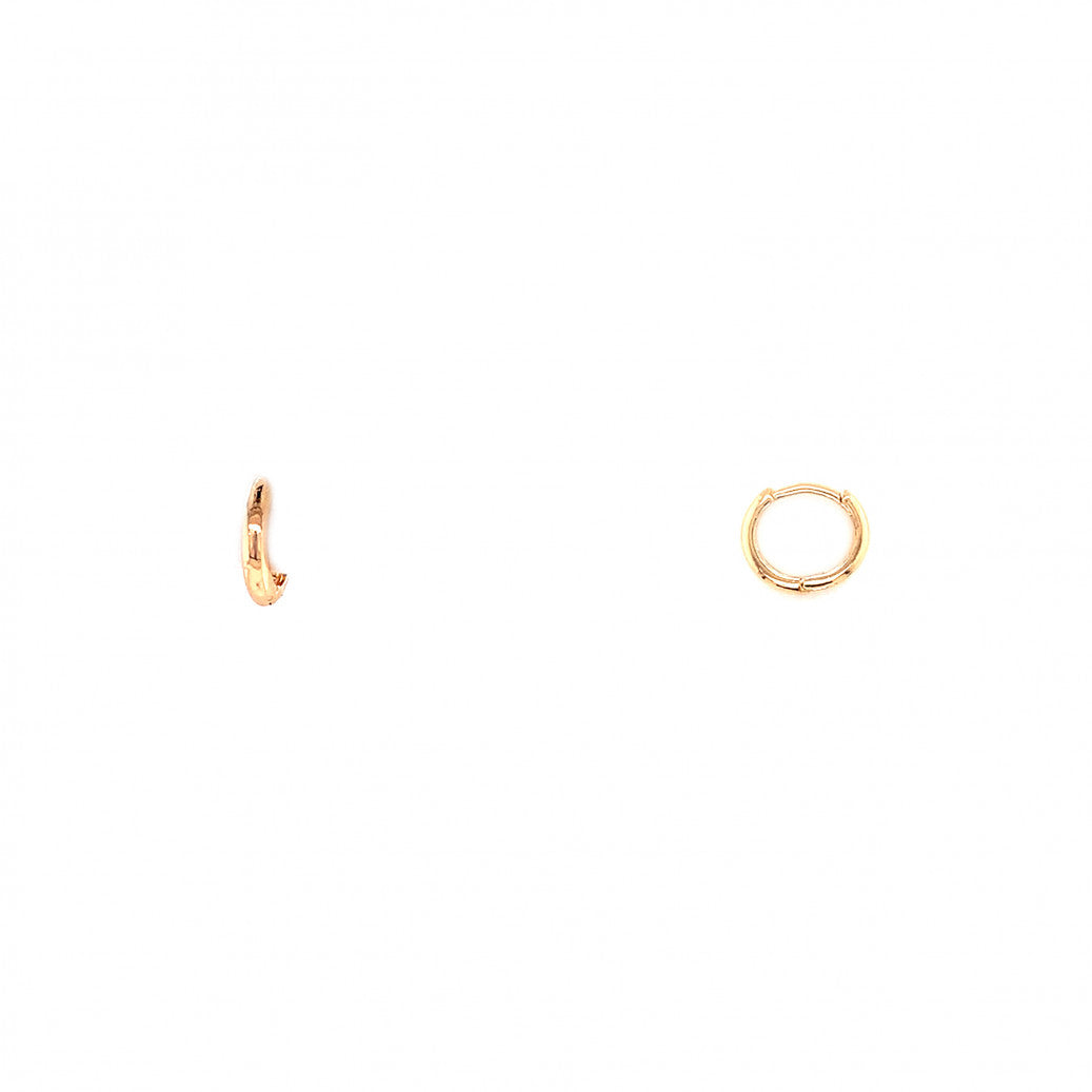 2mm Small Gold Filled Huggie Earrings
