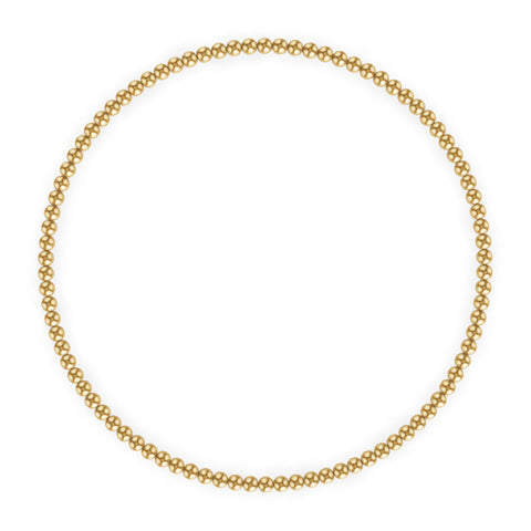 Gold Filled 2mm Gold Beaded Bracelet