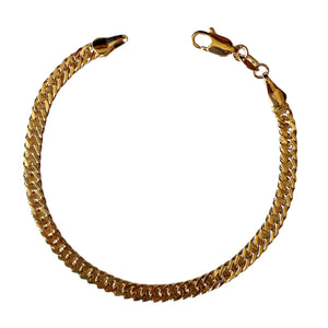 4mm Gold Filled Cuban Chain Bracelet