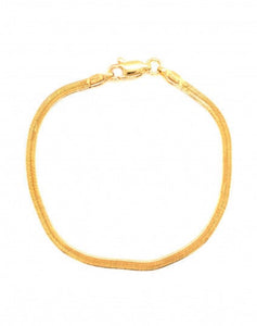 3mm Gold Filled Herringbone Chain Bracelet