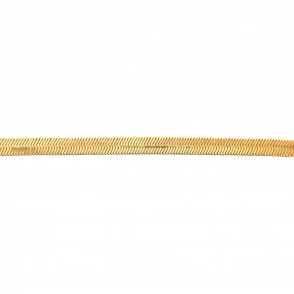 4mm Gold Filled Herringbone Chain Bracelet