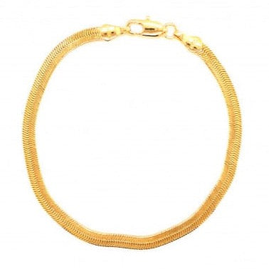 4mm Gold Filled Herringbone Chain Bracelet