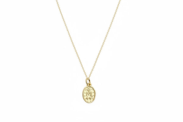 Small Gold Filled Virgin Mary Necklace