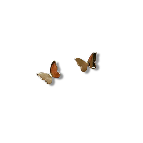 Small Gold Filled Butterfly Stud Earrings