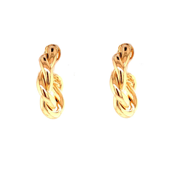 Medium Twisted Rope Hoop Earrings