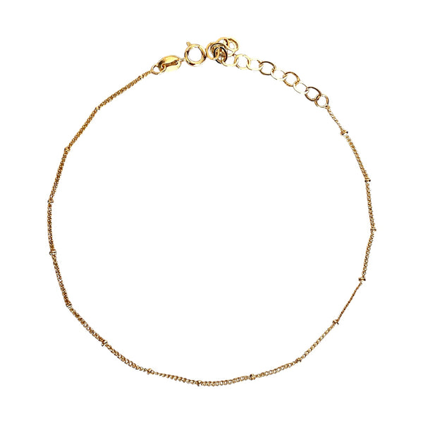 Ball Chain Gold Filled Anklet