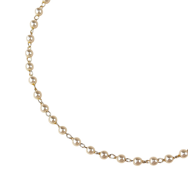 3mm Gold Filled Pearl Choker Necklace