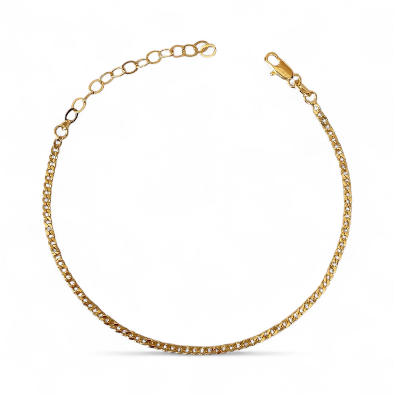 Gold Filled Mini Cuban Chain Anklet