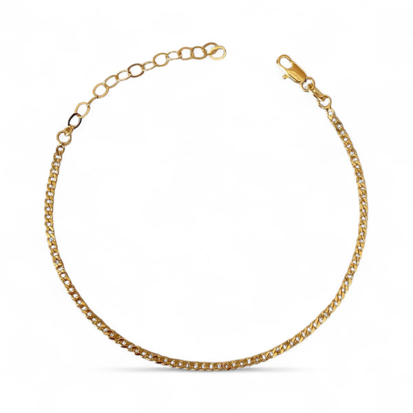 Gold Filled Mini Cuban Chain Anklet
