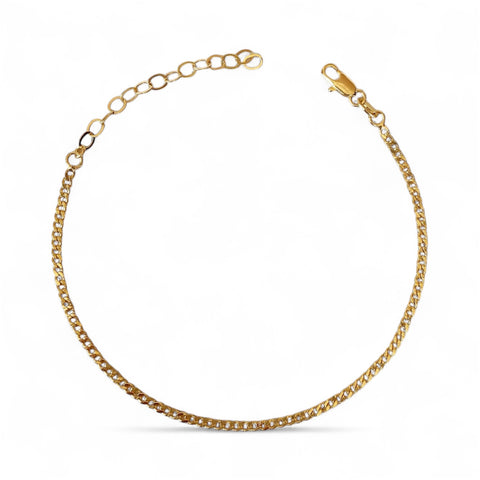 Gold Filled Mini Cuban Chain Anklet