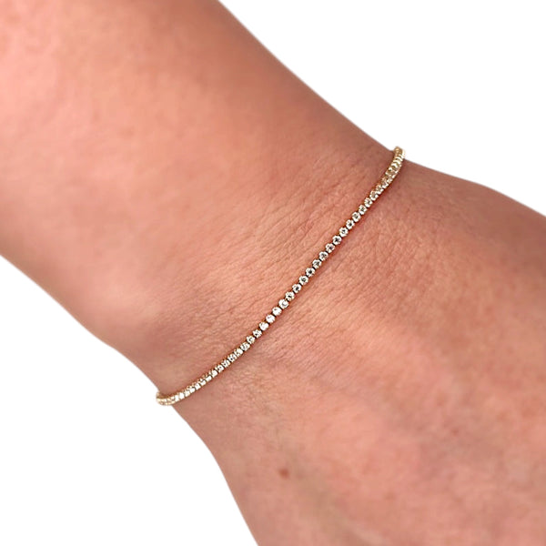 1.2mm Gold Filled Tennis Bracelet