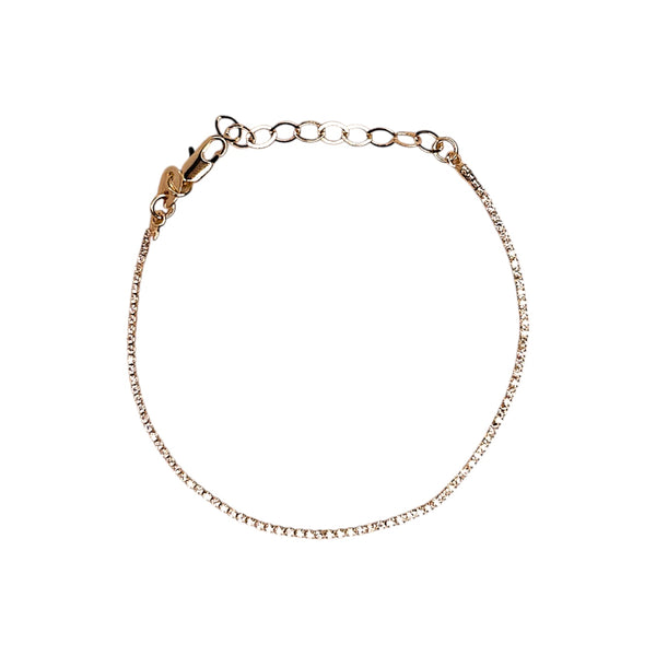 1.2mm Gold Filled Tennis Bracelet