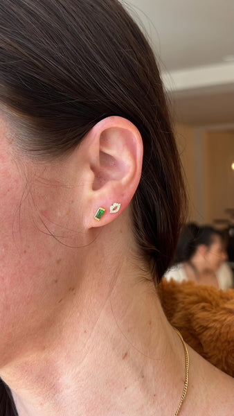 Peridot Gold Filled Stud Earrings (Stone of Good Fortune / August Birthstone)