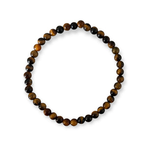 4mm Smooth Brown Tigers Eye (Stone of Courage)