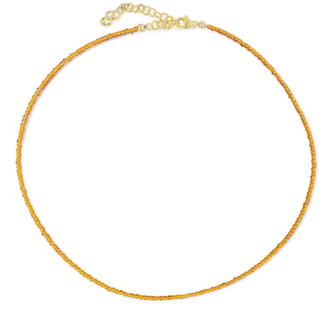 Citrine Beaded Necklace