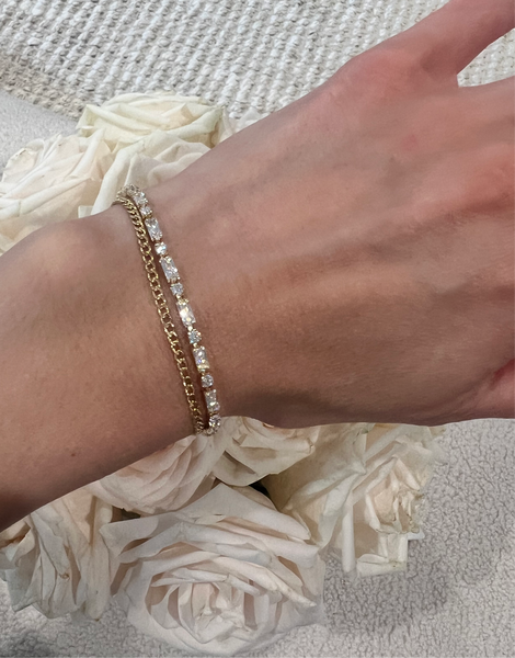 Mini Gold Filled Cuban Chain Bracelet