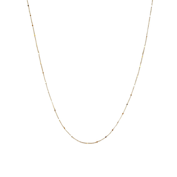 Dainty Pressed Dot Gold Filled Chain Necklace
