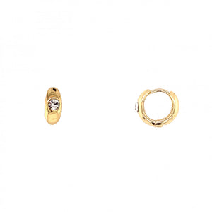 Gold Filled CZ Huggies