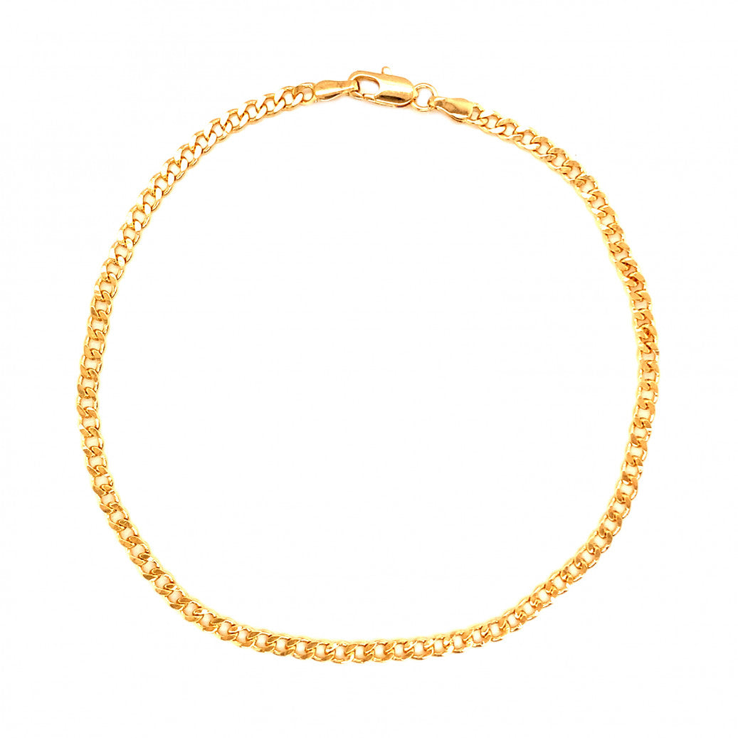 Gold Filled Mini Cuban Chain Anklet