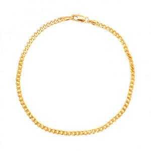 Gold Filled Mini Cuban Chain Anklet