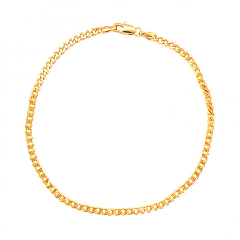 Gold Filled Mini Cuban Chain Anklet