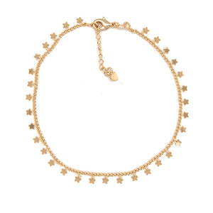 Gold Filled Star Anklet