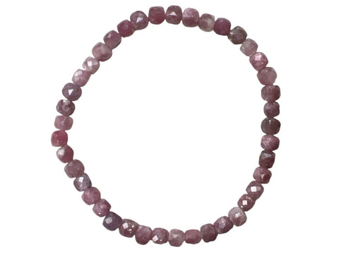 5mm Pink Tourmaline Cubed (Stone of Emotional Healing)