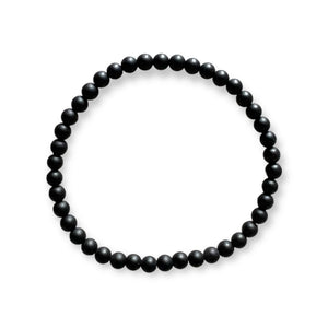 4mm Matte Black Onyx (Stone of Grounding)