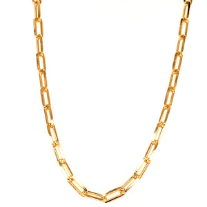 Gold Filled Paperclip Chain Necklace