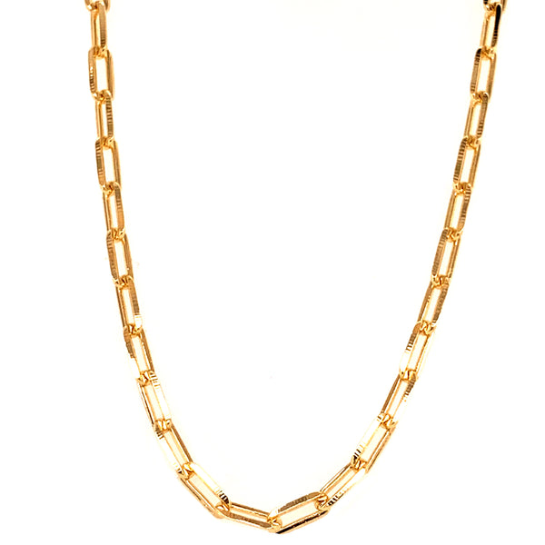 Gold Filled Paperclip Chain Necklace