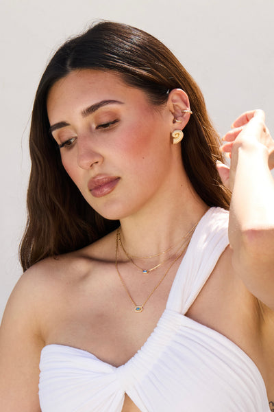 Textured Rhea Gold Filled Earrings