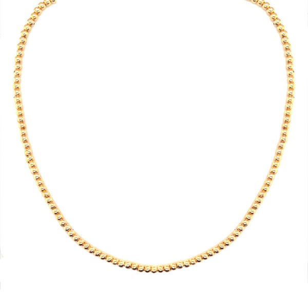 Gold Filled Beaded Choker Necklace