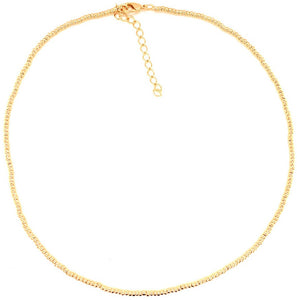 Gold Filled Beaded Choker Necklace