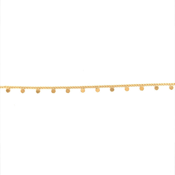 Gold Filled Disc Chain Bracelet