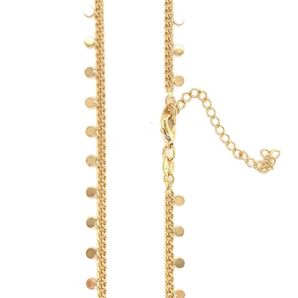 Gold Filled Disc Chain Necklace