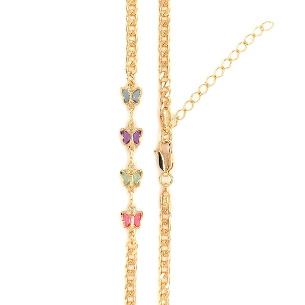 Gold Filled Butterfly Chain Necklace
