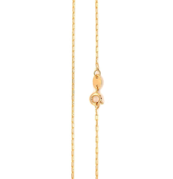 Gold Filled Mini Paperclip Chain Necklace