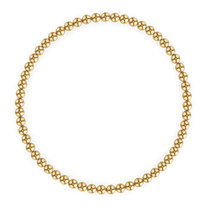 Gold Filled 3mm Gold Beaded Bracelet