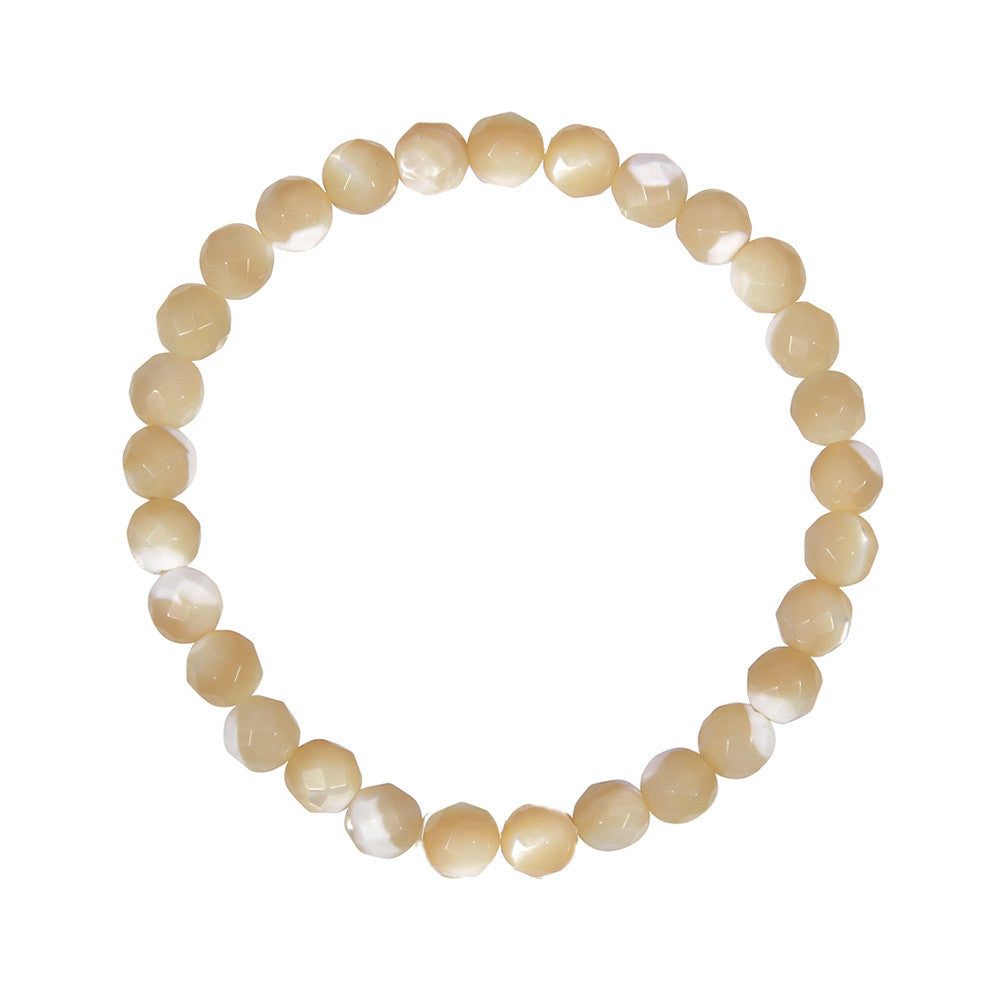 6mm Tan Mother of Pearl (Stone of Harmony)