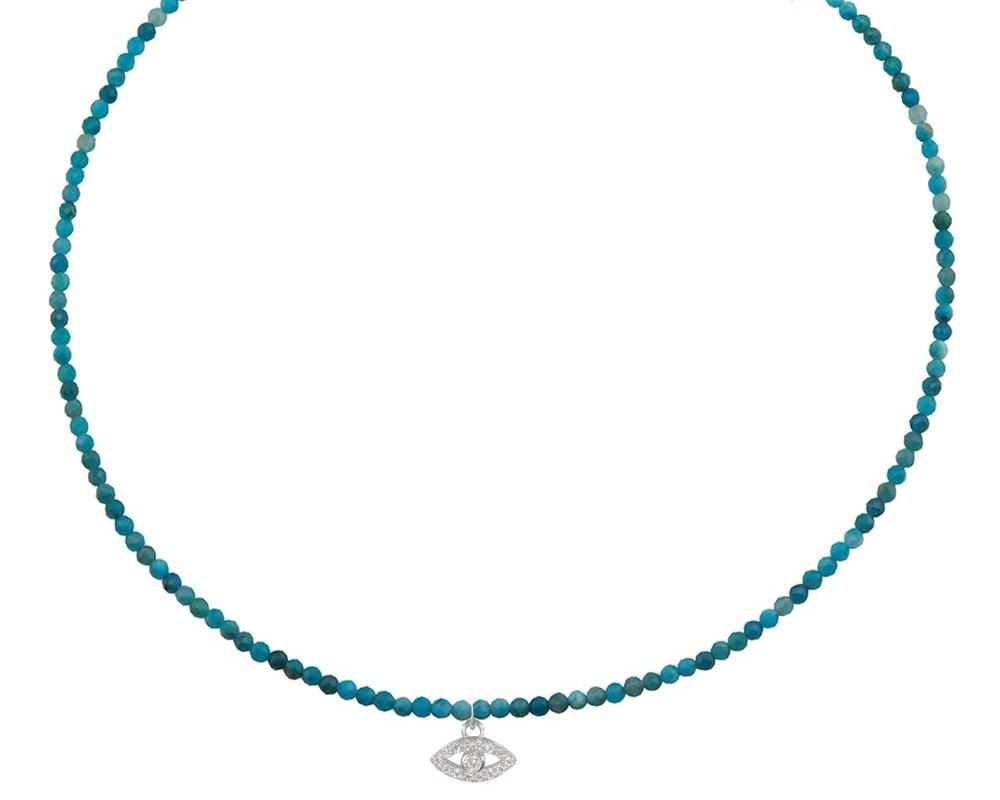 Evil Eye on Apatite Choker