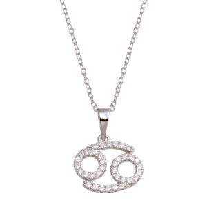 Cancer Zodiac Sign Necklace (June 21 – July 22)