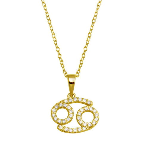 Cancer Zodiac Sign Necklace (June 21 – July 22)