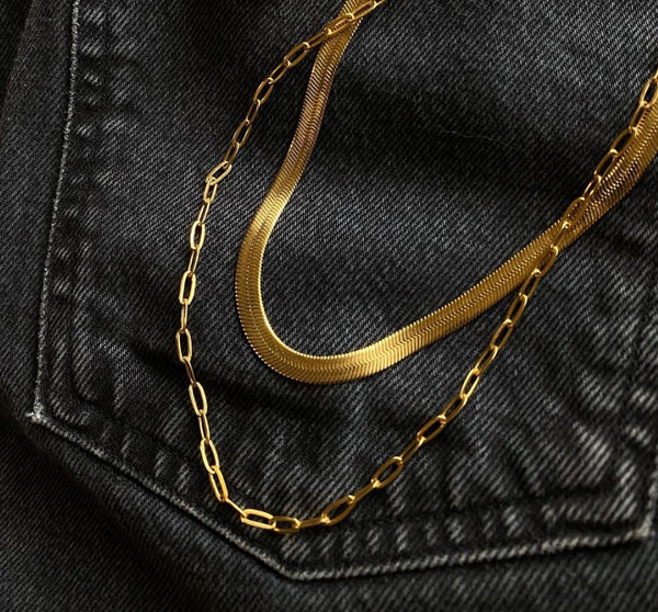 Small Paperclip Chain Necklace